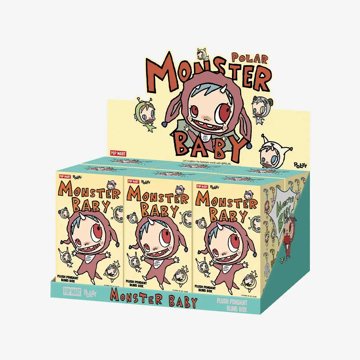 Boîte Mystère-POP MART POLAR-Série Collection Monstre Bébé