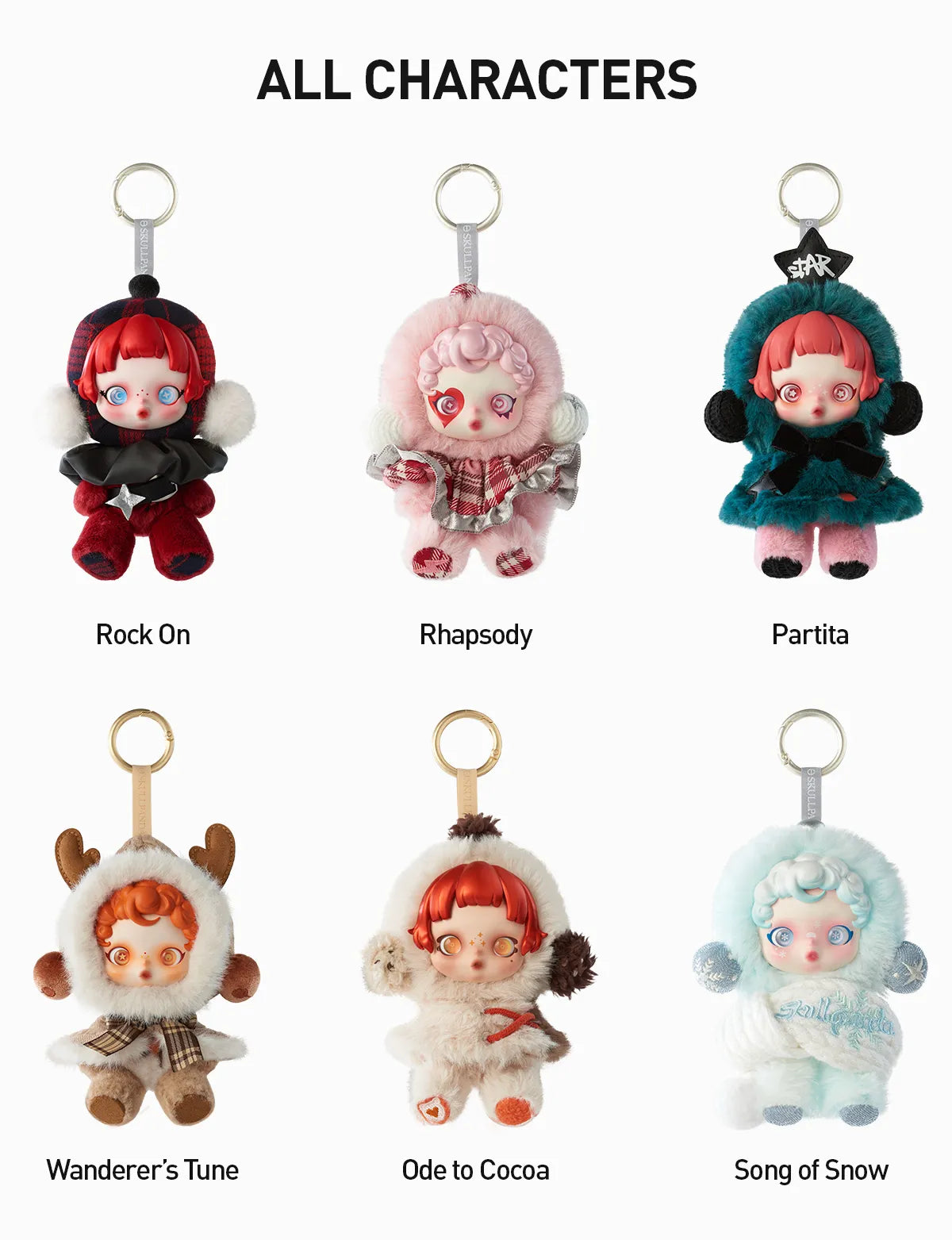 POPMART SKULLPANDA Winter Symphony Series Plush Pendant Blind Box