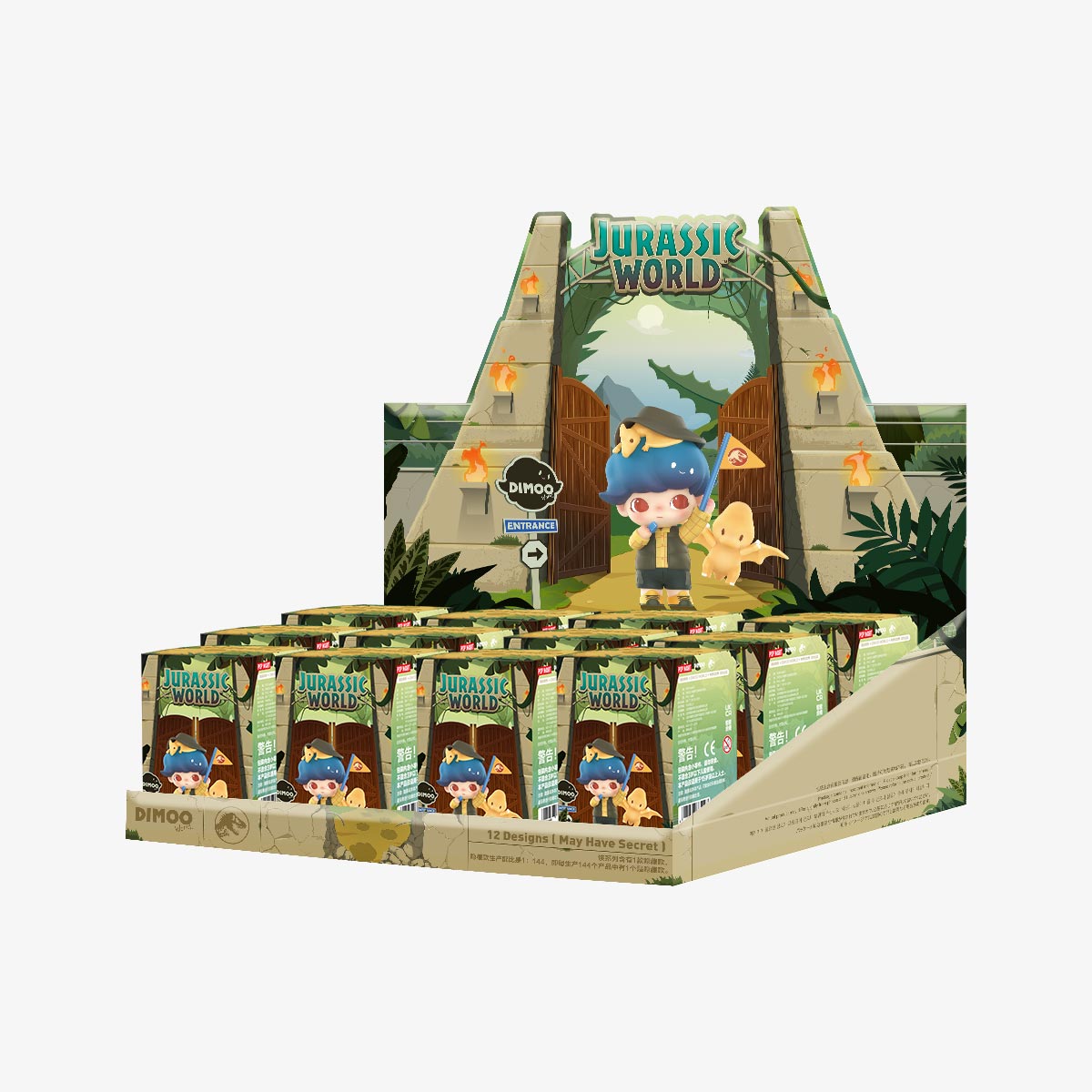 Blind Box- POP MART Dimoo Jurassic World Series Individual