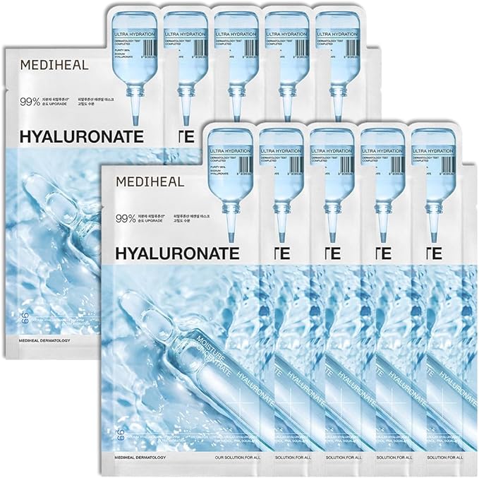 MEDIHEAL ++ Aqua Soothing Ampoule Mask 10pcs