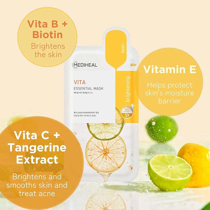 MEDIHEAL ++ Vita Clearing Ampoule Mask 1pc