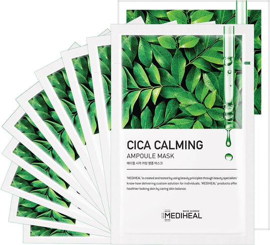 MEDIHEAL Cica Calming Ampoule Mask 10pcs