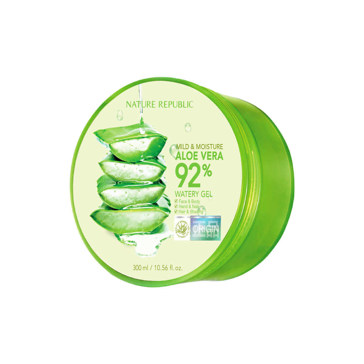 NATURE REPUBLIC Gel Apaisant et Hydratant 92% Aloès Vera - 300ml