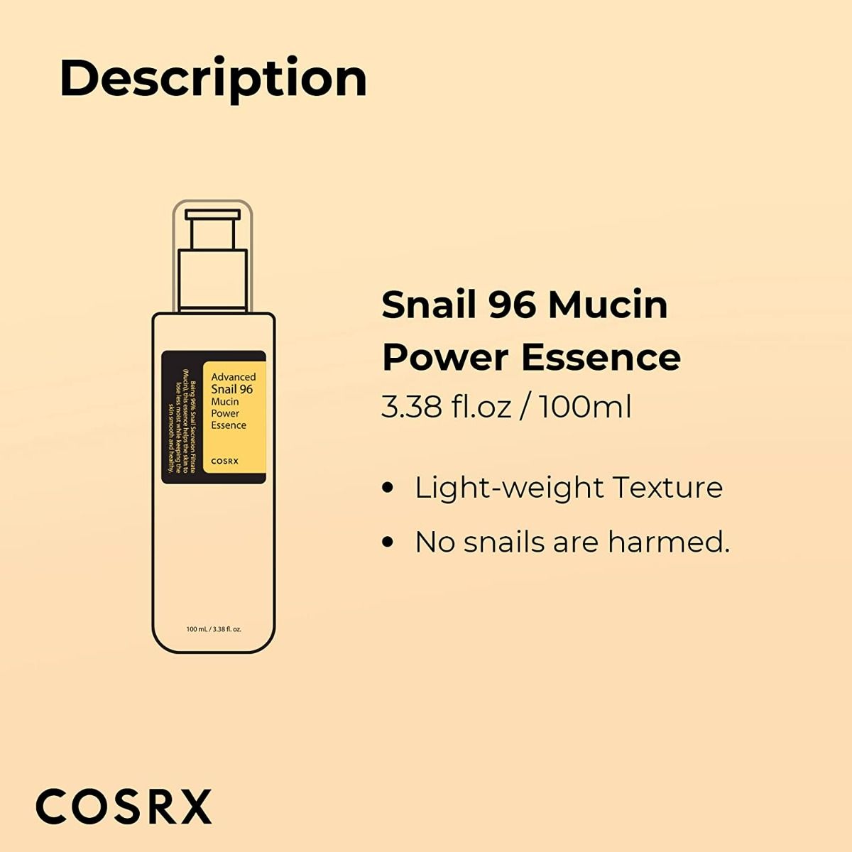COSRX !+ Advanced Snail 96 Mucin Power Essence 100ml KR VERSION – product image 3