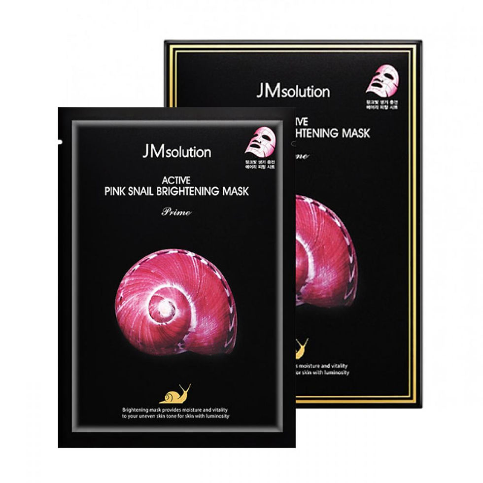 JM !+ Active Pink Snail Brightening Mask (10) – product image 2