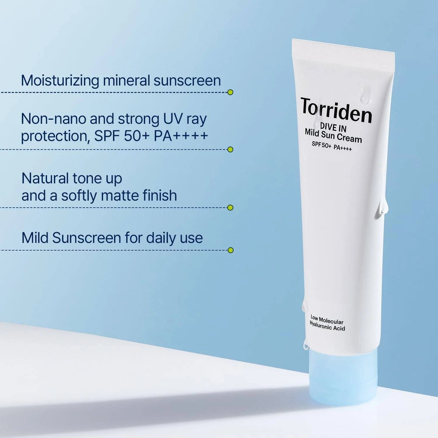 Torriden Dive in Mild Sun Cream SPF50+ PA++++ 60 Ml