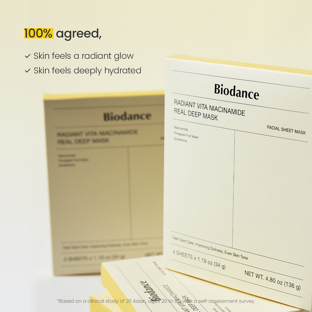 Biodance! Radiant Vita Niacinamide Real Deep Mask 1 sheet