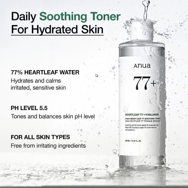 ANUA /+++ Heartleaf 77% Soothing Toner 250ml – product image 4