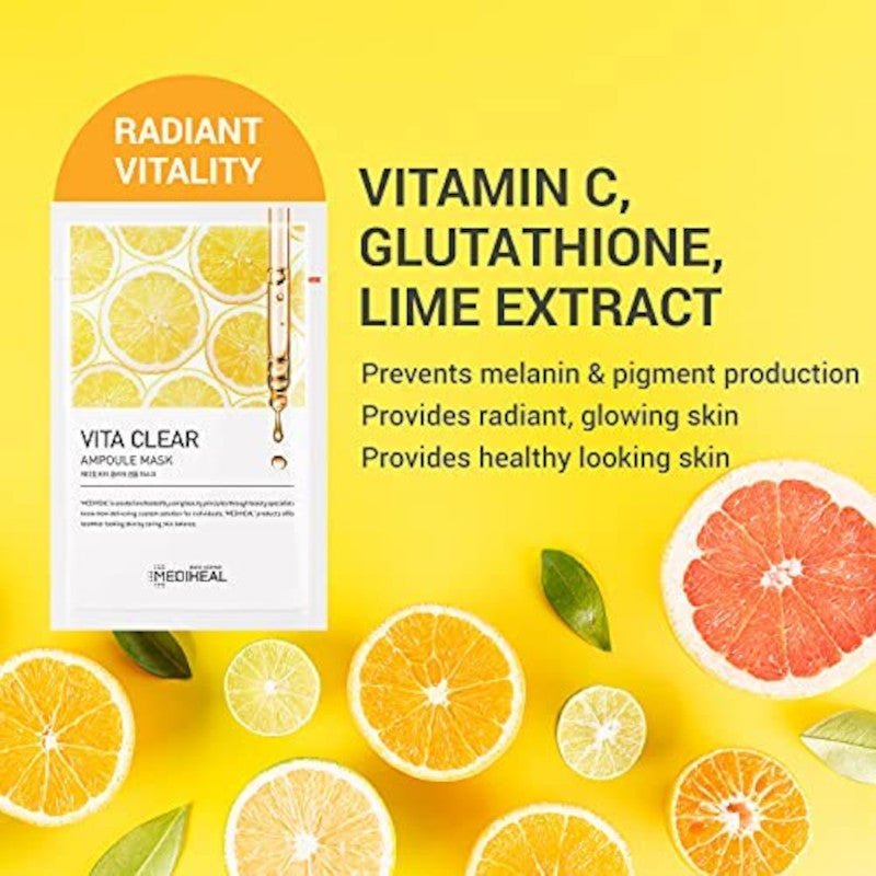 MEDIHEAL ++ Vita Clearing Ampoule Mask 1pc