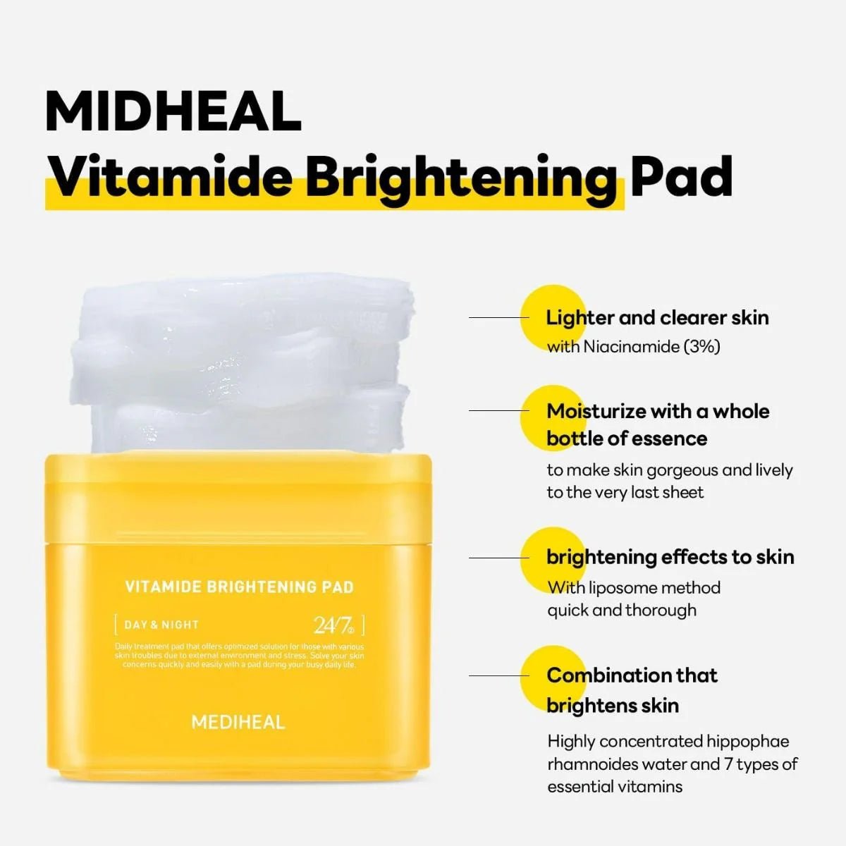 Mediheal Vitamide brightening pad & Modeling pack set