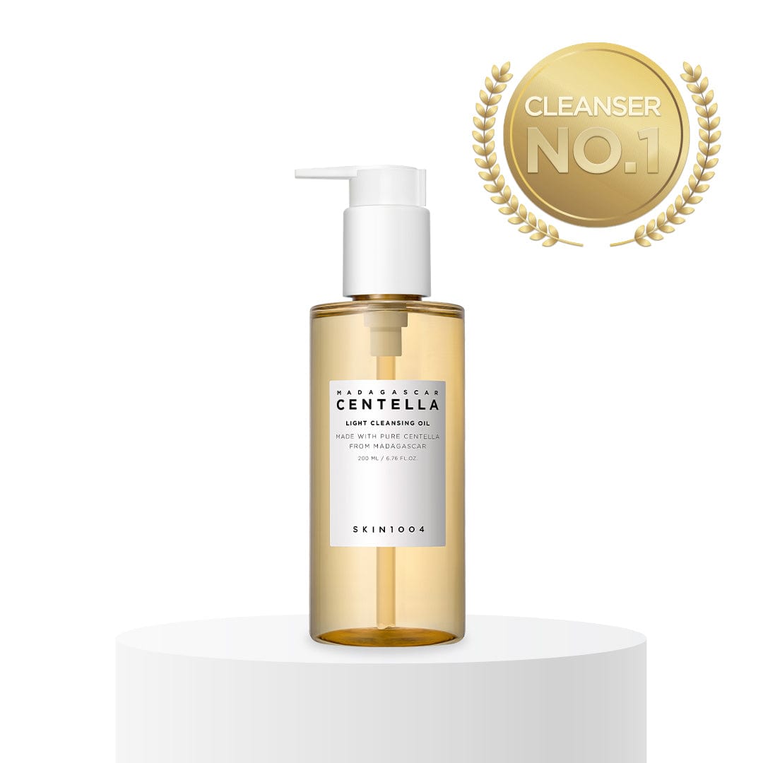 SKIN1004 Madagascar Centella Light Cleansing Oil Korean Skincare Soothing and Gentle Oil Cleanser for Makeup Impurities Removal - 200ml