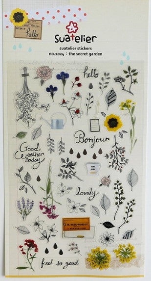 Suatelier Stickers_1024 THE SECRET GARDEN