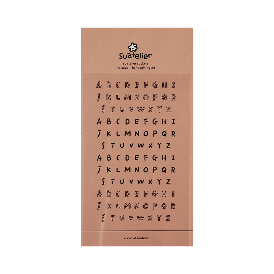 Suatelier Stickers_1120 HANDWRITING#2