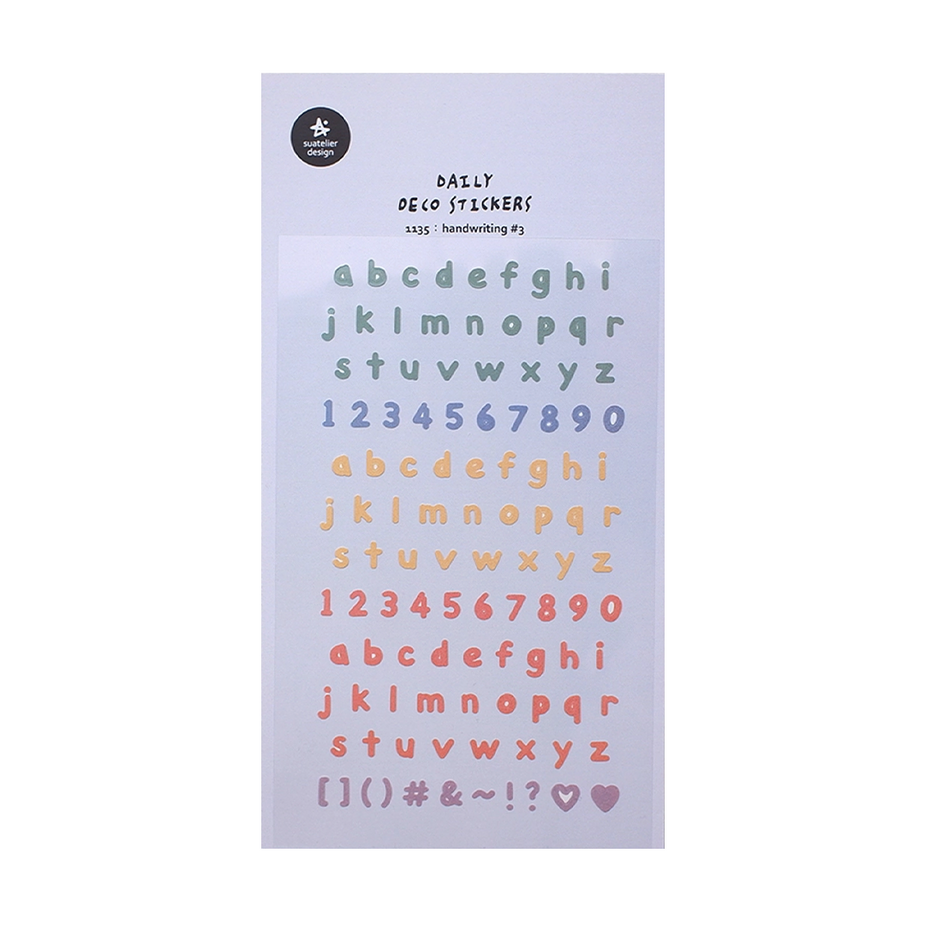 Suatelier Stickers_1135 HANDWRITING #3