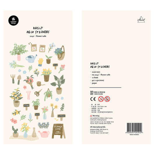 Suatelier Stickers_1142 FLOWER CAFE