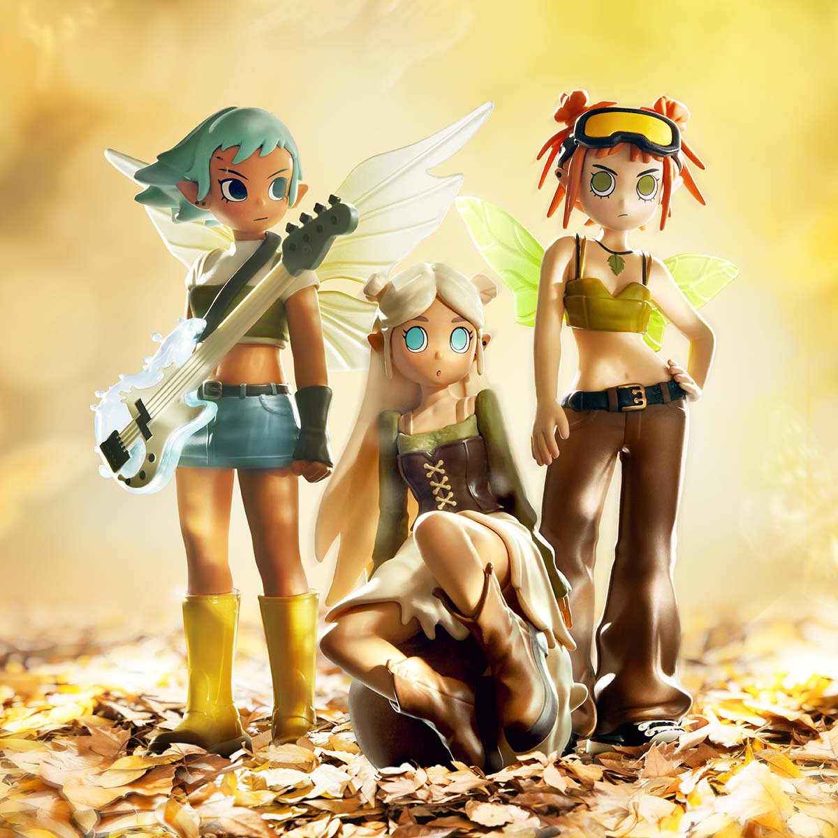 Figurines Blind Box Peach Riot Punk Fairy Series