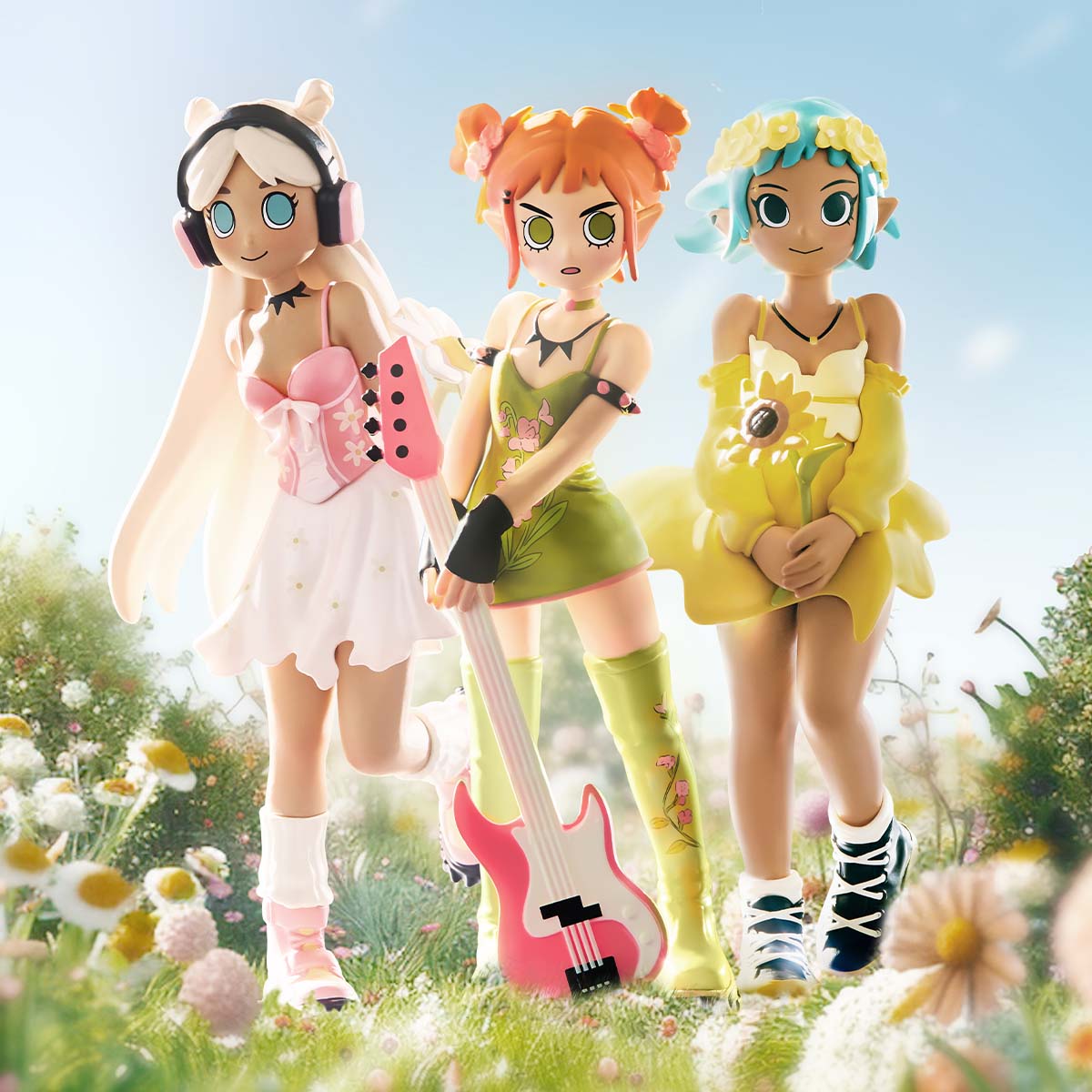 Figurines Blind Box Peach Riot Punk Fairy Series