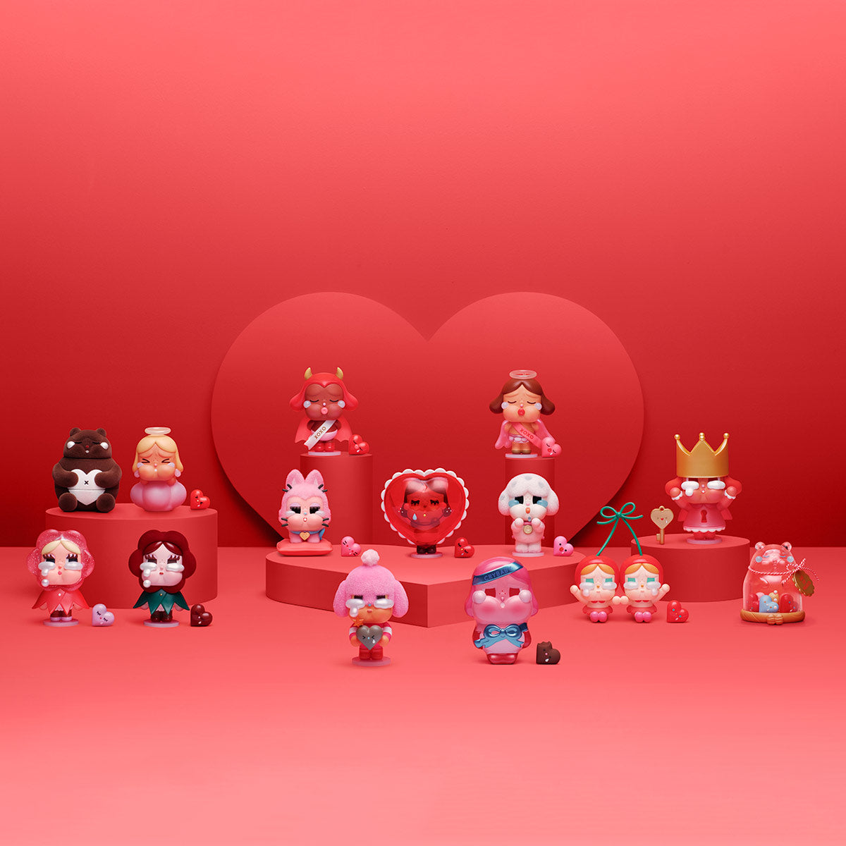 Blind Box - Figurines Pop Mart CryBaby Crying for Love Series Love You Cherry Much