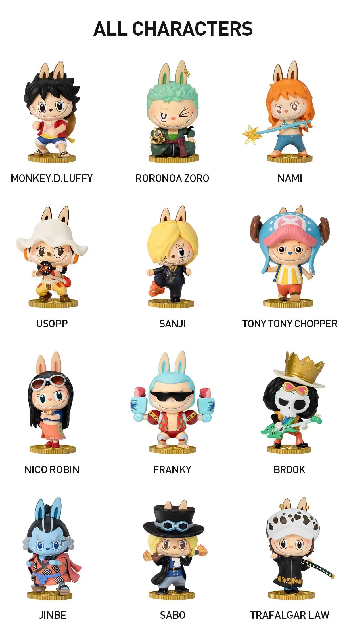 THE MONSTERS X ONE PIECE FIGURES-BLIND BOX