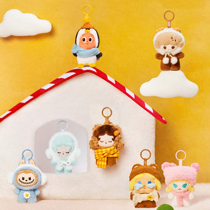 Boîte mystère - POP MART POP BEAN Fluffy & Cozy Series - Boîte mystère de pendentifs en peluche