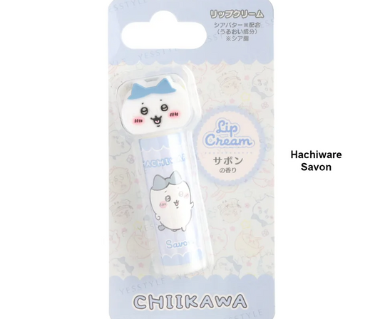 Chiikawa Hachiware "Fresh Savon" Moisturizing Lip Cream with 3D Character Cap