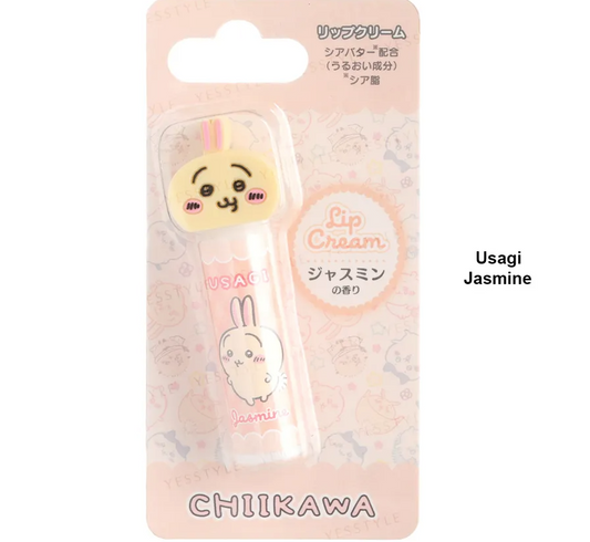 Chiikawa Usagi "Floral Jasmine" Moisturizing Lip Cream with 3D Character Cap