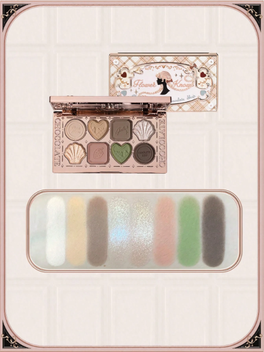 FlowerKnows Chocolate Series Eight-Color Eyeshadow Platte