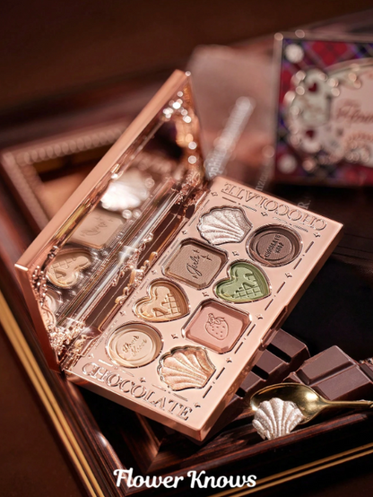 FlowerKnows Chocolate Series Eight-Color Eyeshadow Platte