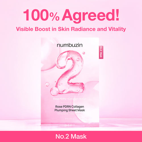 Numbuzin - No.2 Rose PDRN Collagen Plumping Sheet Mask