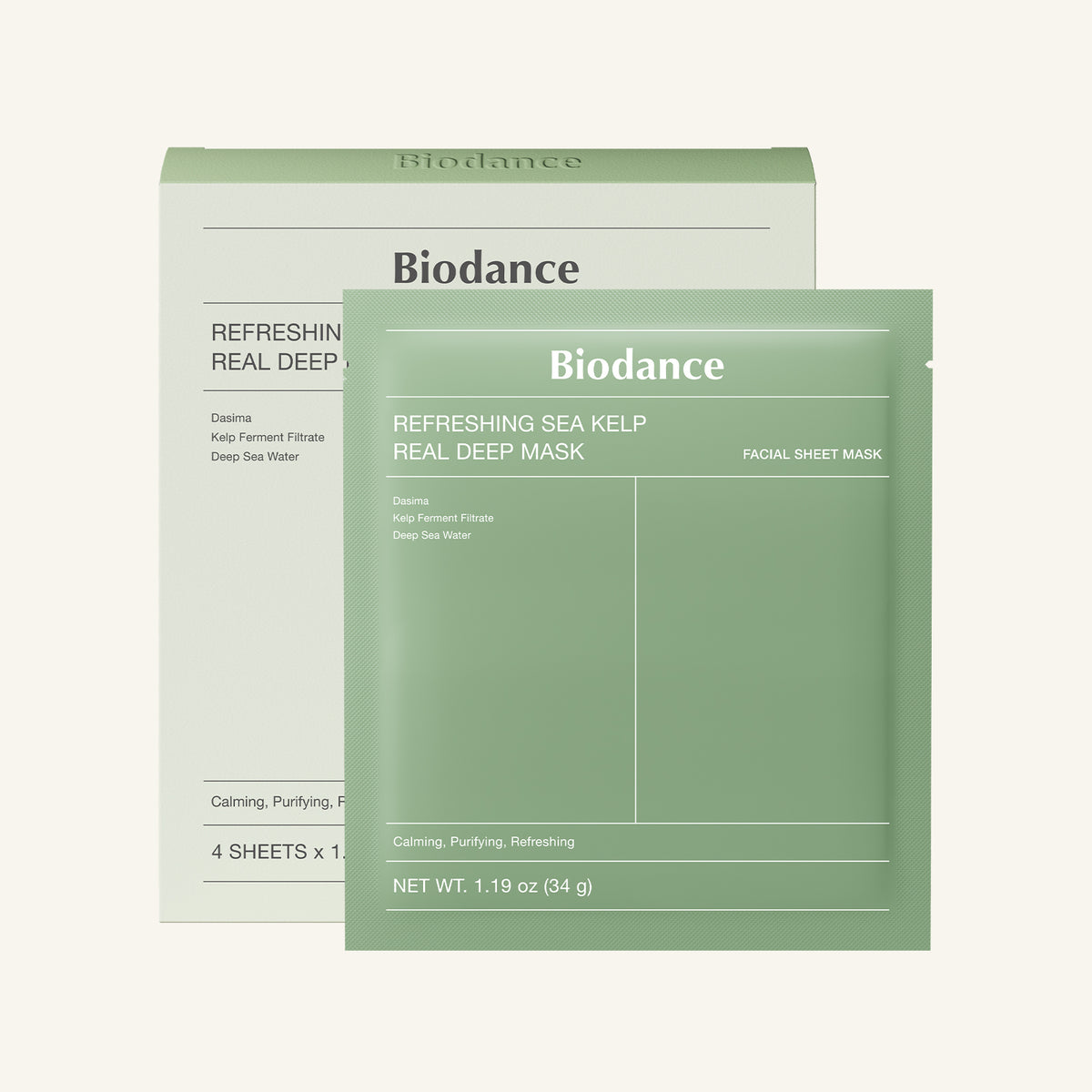 Biodance Refreshing Sea Kelp Real Deep Mask  1 sheet