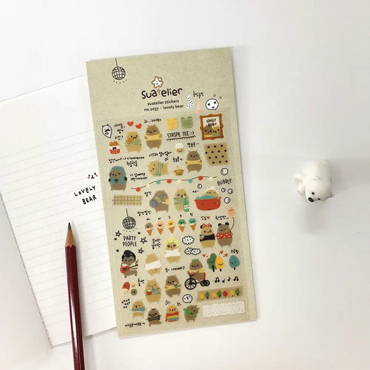 Suatelier Stickers_1037 LOVELY BEAR