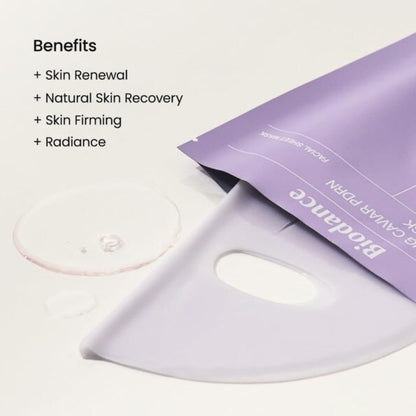 Masque Biodance Revitalisant Caviar PDRN Hydratation Intense 1 feuille