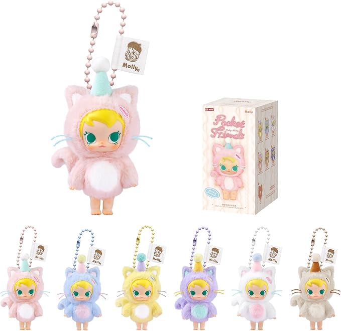 Blind Box-POP MART Baby Molly Pocket Friends Series-Vinyl Plush Pendant