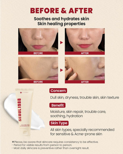 K-SECRET Seoul 1988 Cream Snail Mucin 93% + Rice 100 Ml