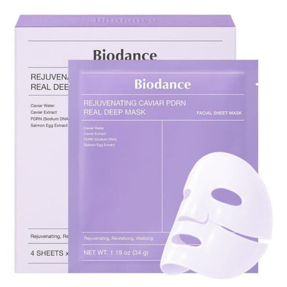 Masque Biodance Revitalisant Caviar PDRN Hydratation Intense 1 feuille