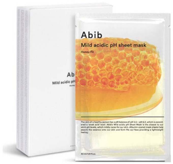 ABIB -- Mild Acidic PH Sheet Mask Honey Fit (10 pcs)