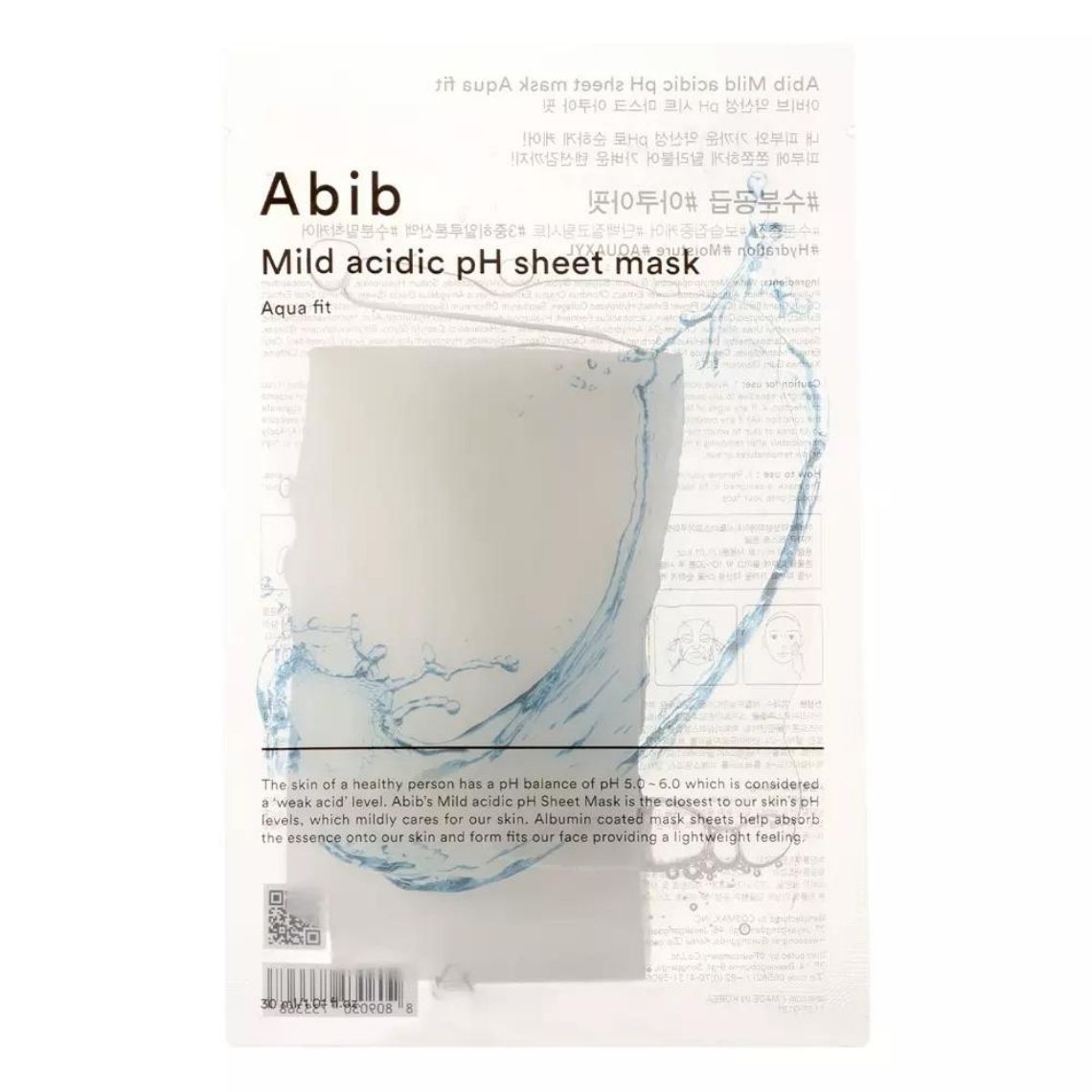 ABIB -- Mild Acidic PH Sheet Mask Aqua Fit 1 pc