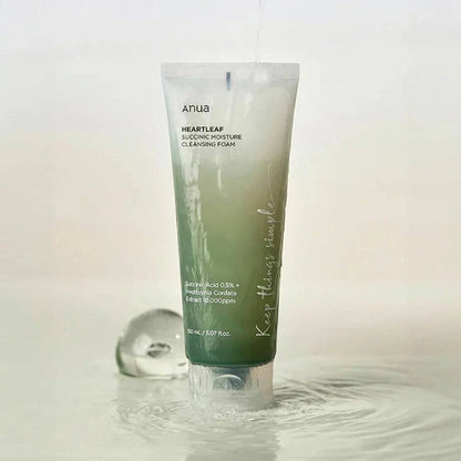ANUA ++ Heartleaf Succinic Moisture Cleansing Foam 150 ml