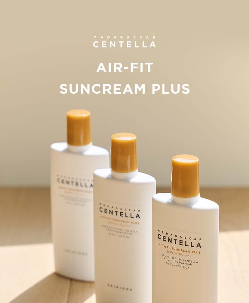 SKIN1004, Madagascar Centella, Air-Fit Suncream Plus, SPF 50+ PA++++, 1.69 Fl Oz (50 Ml)