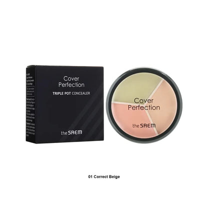 The Saem – Cover Perfection Triple Pot Concealer – 4.5g*3