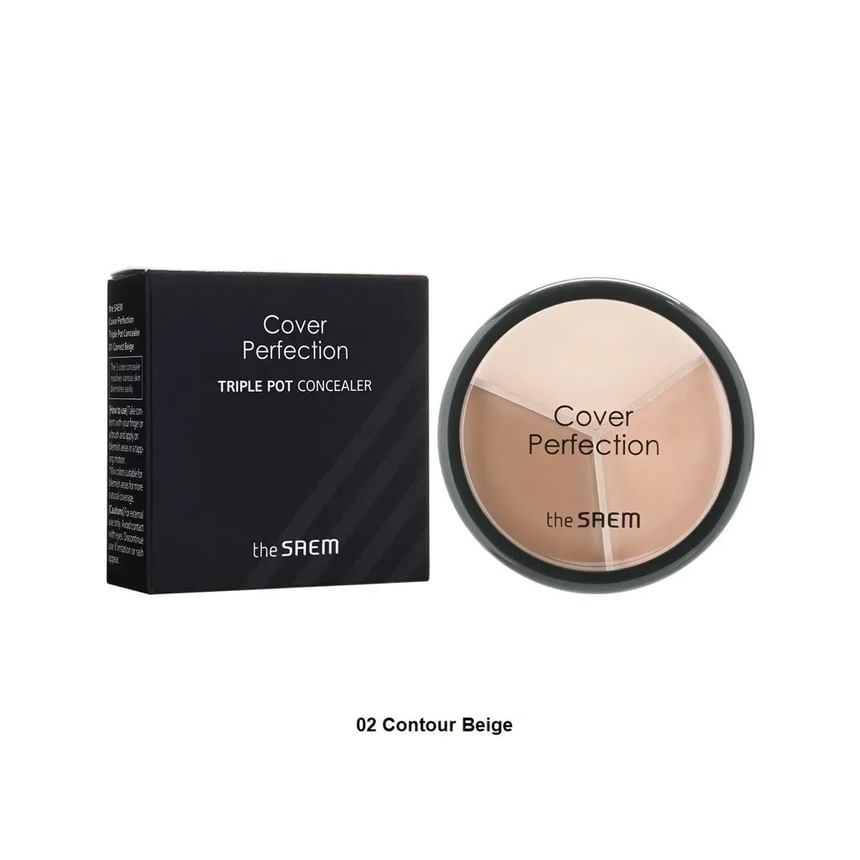 The Saem – Cover Perfection Triple Pot Concealer – 4.5g*3 – product image 2