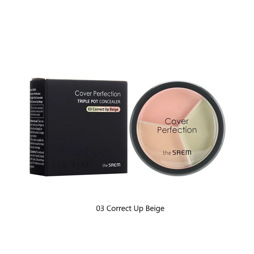 The Saem – Cover Perfection Triple Pot Concealer – 4.5g*3 – product image 3