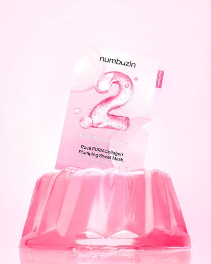 Numbuzin - No.2 Rose PDRN Collagen Plumping Sheet Mask