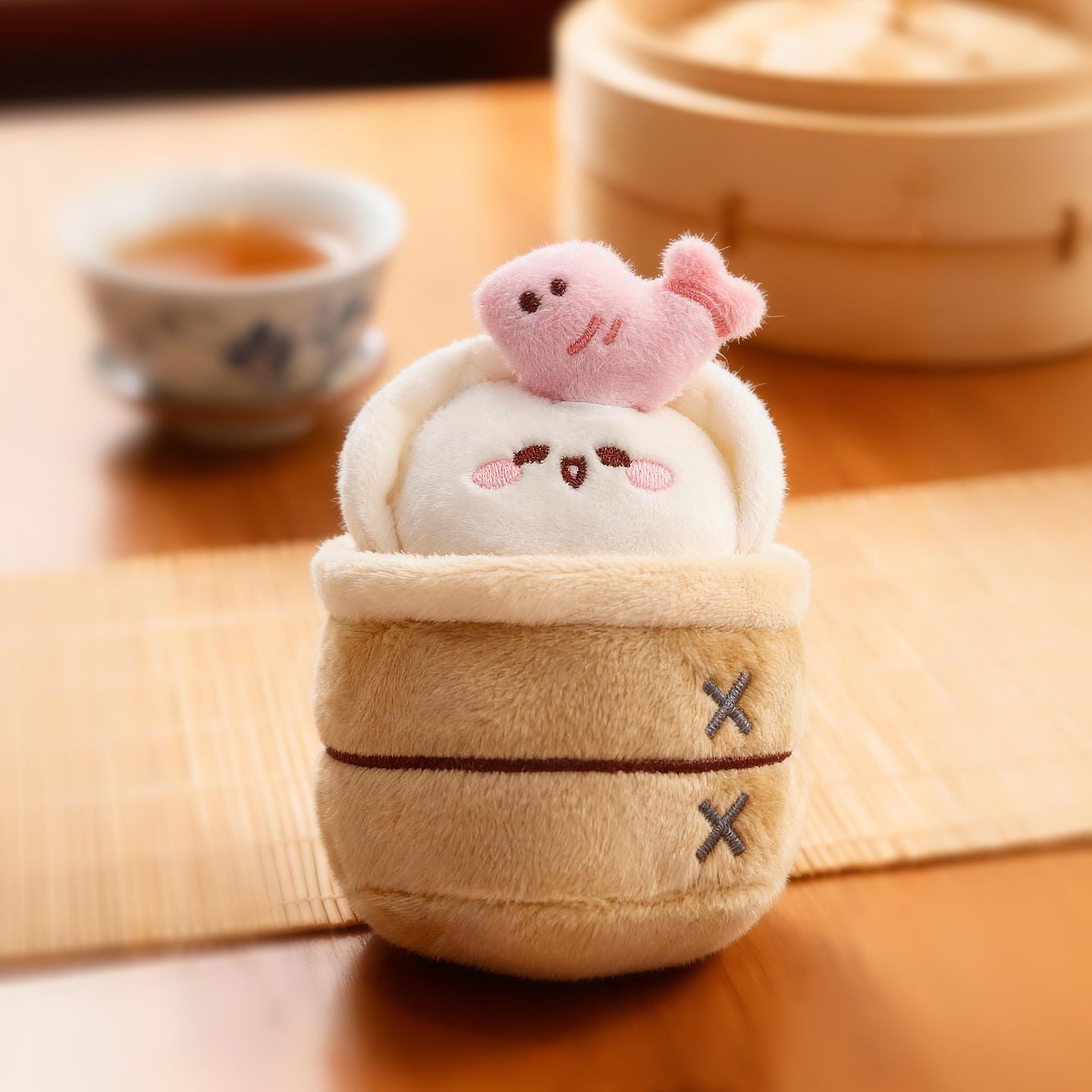 KUKI Creative Soup Dumpling Plush Pens – Kawaii "Tang Bao" Plushie Gel Pen with Keychain, Adorable Food – Shaped Stationery for Students, Unique Birthday Gift Set – product image 4