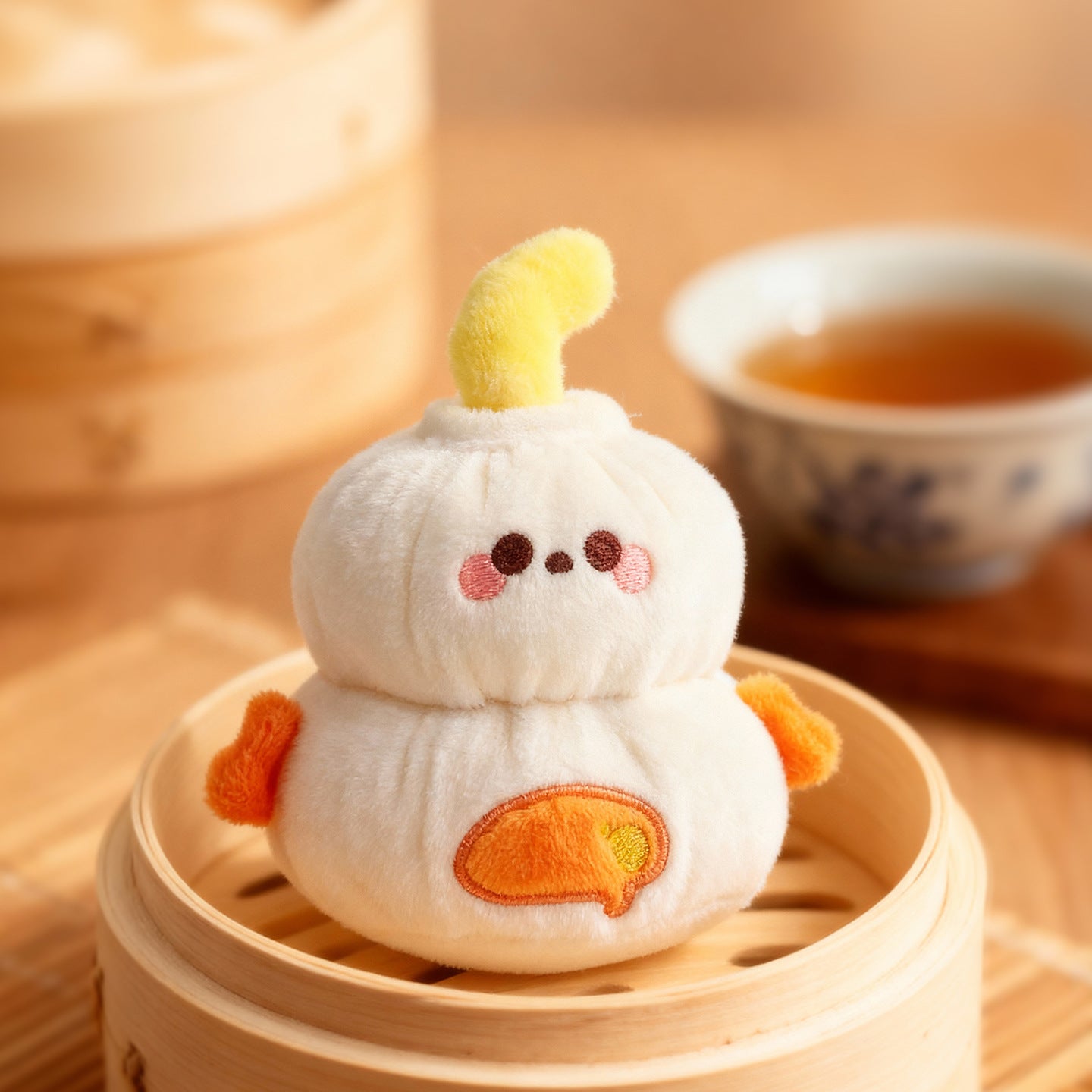 KUKI Creative Soup Dumpling Plush Pens – Kawaii "Tang Bao" Plushie Gel Pen with Keychain, Adorable Food – Shaped Stationery for Students, Unique Birthday Gift Set – product image 2