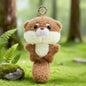 KUKI Stylos Compagnons en Peluche Mignons Animaux – Porte-clés Peluche Kawaii 2 en 1 & Stylo Gel, Peluche Douce Anti-stress pour Enfants & Étudiants, Cadeaux Créatifs de Rentrée Scolaire