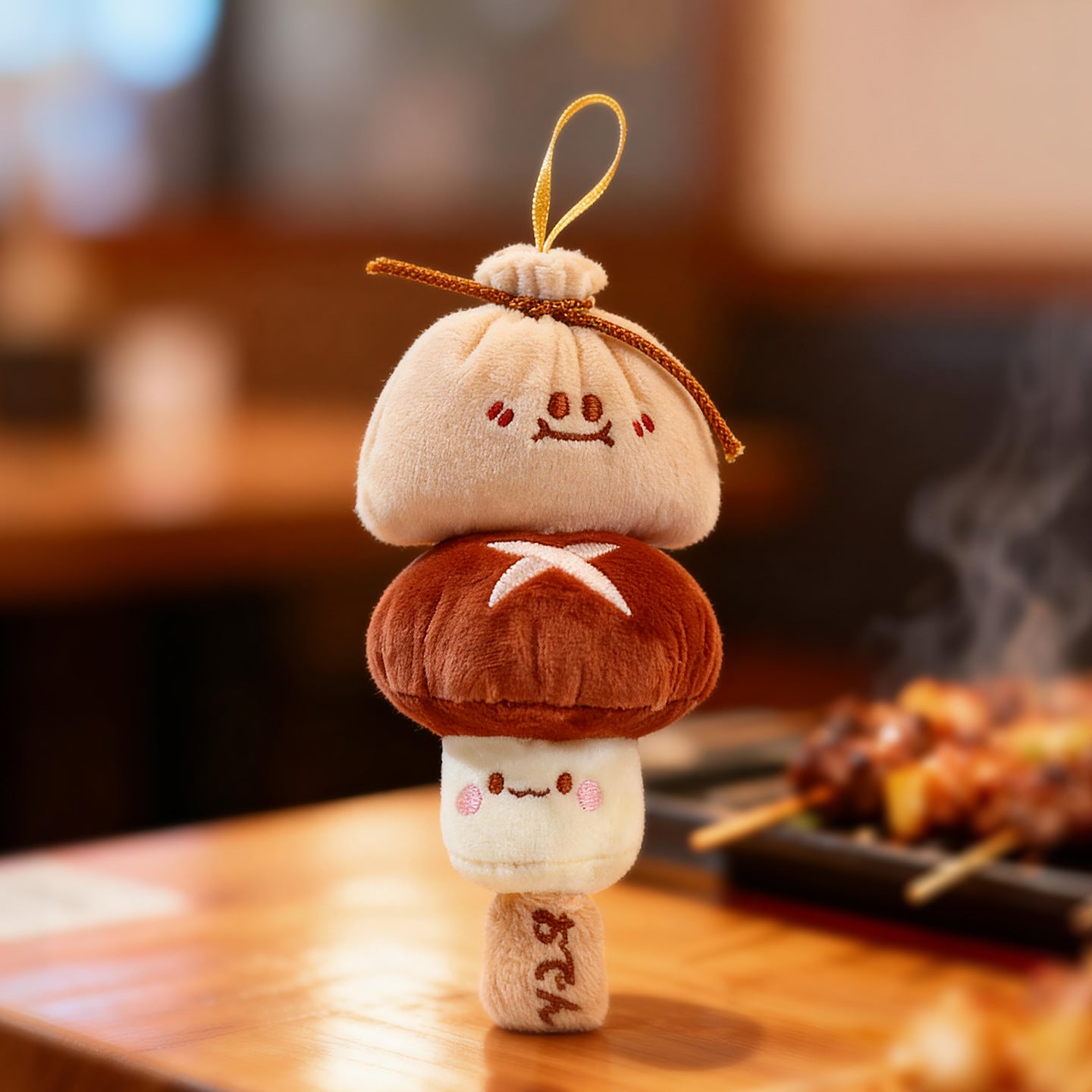 KUKI Creative BBQ Plushie Pens – Kawaii Barbecue Skewer Gel Pen with Keychain, Trendy Food – Shaped Decompression Stationery, Unique Art Toy Gift for Students – product image 2