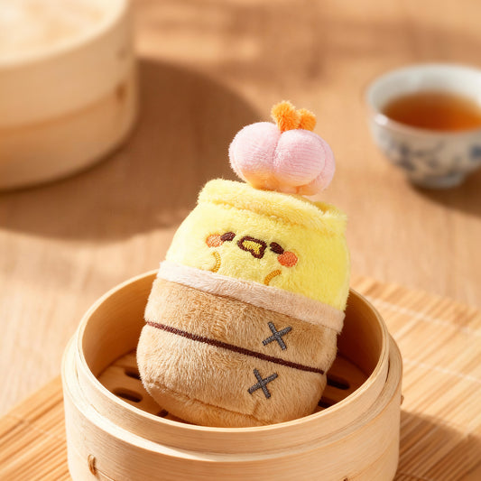 Stylos en peluche créatifs KUKI Creative Soup Dumpling - Stylos gel en peluche Kawaii "Tang Bao" avec porte-clés, papeterie adorable en forme de nourriture pour étudiants, ensemble cadeau d'anniversaire unique