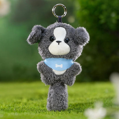 KUKI Stylos Compagnons en Peluche Mignons Animaux – Porte-clés Peluche Kawaii 2 en 1 & Stylo Gel, Peluche Douce Anti-stress pour Enfants & Étudiants, Cadeaux Créatifs de Rentrée Scolaire