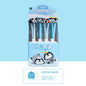 Stylo à secouer KUKI, stylo gel noir en silicone Kawaii pour étudiants, papeterie et cadeaux scolaires interactifs amusants – Pingouin
